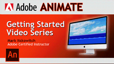 Animated banner for Adobe Animate Getting Started Series by headTrix