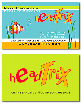 headTrix Logo and Business Card Design