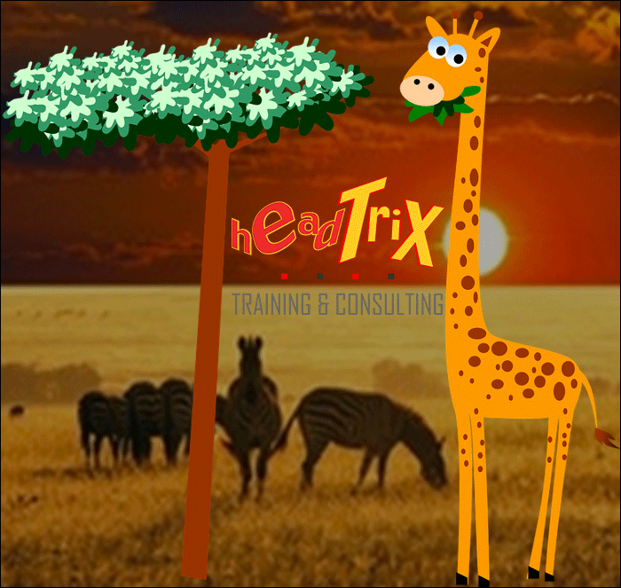 Animated GIF of a Giraffe flapping his wings, created with Adobe Illustrator and Adobe Photoshop