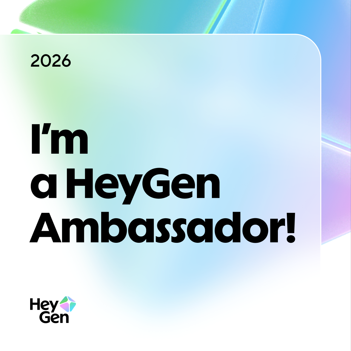I'm a HeyGen Ambassador
