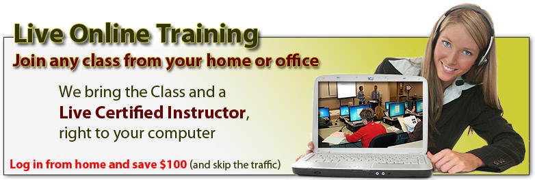 Adobe Live Online Training from your home or office!